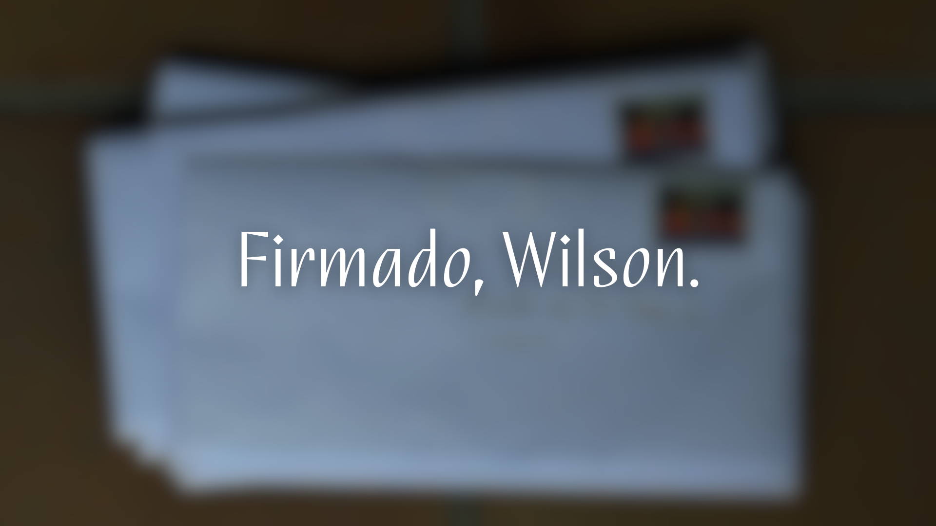 Fotograma de Firmado, Wilson
